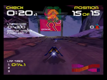 Wipeout 64 (Europe) (Beta) screen shot game playing